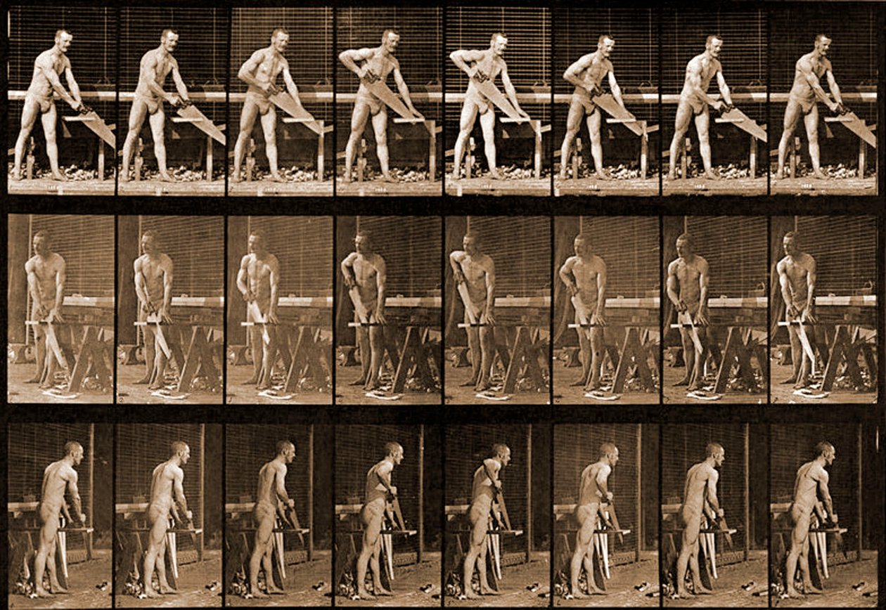 Man with saw from 