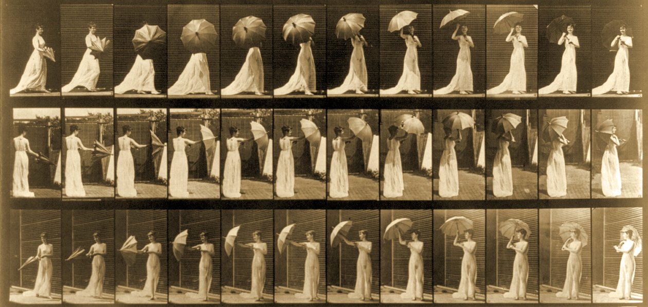 Woman Opening Umbrella from 