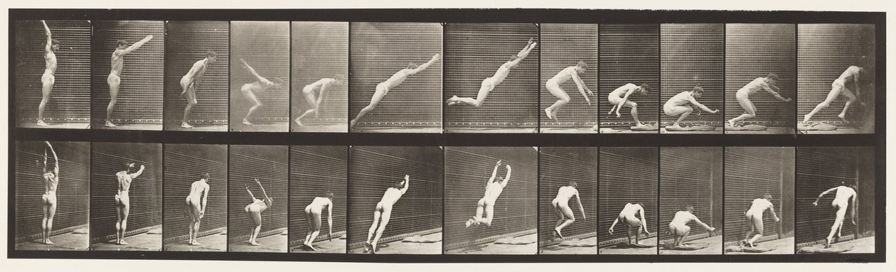 Plate 162. Jumping; Standing Broad Jump by Eadweard Muybridge