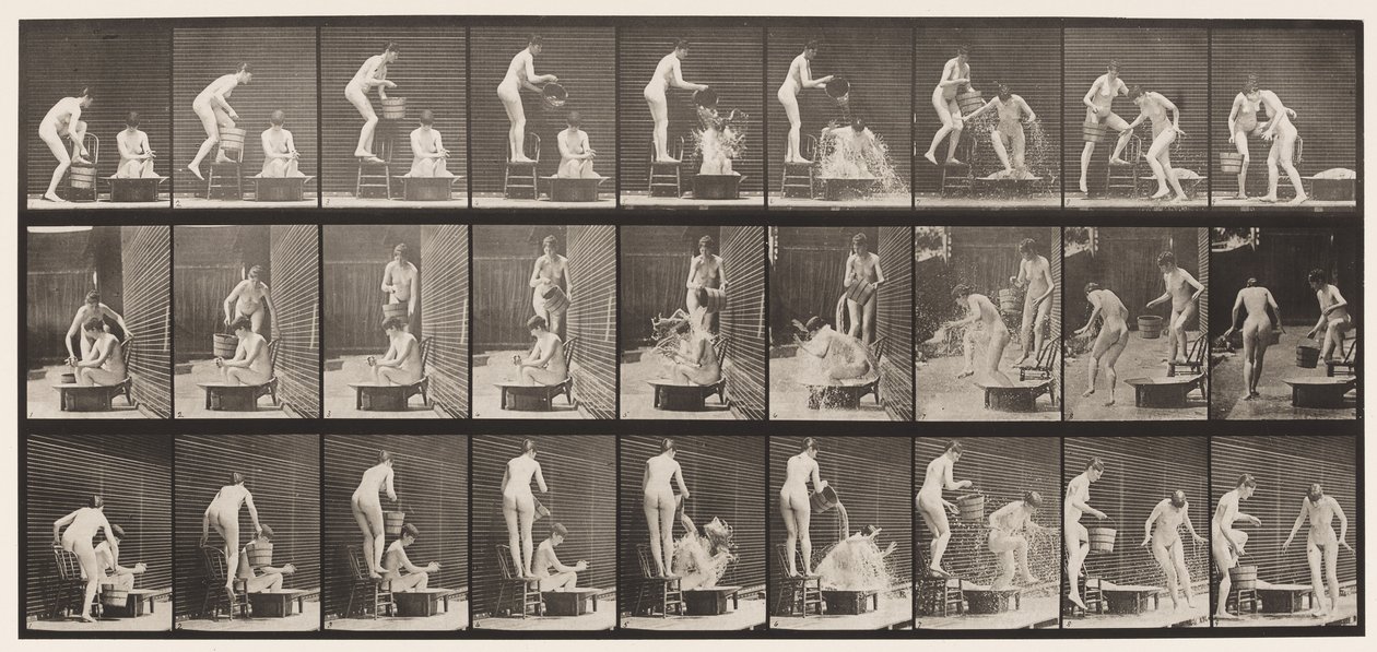 Plate 408. Two Models by Eadweard Muybridge
