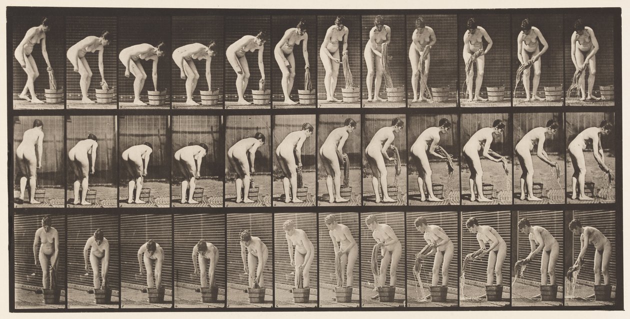 Wringing Clothes by Eadweard Muybridge