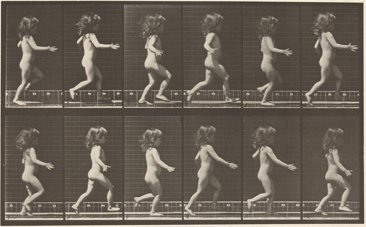 Child Running, 1887 by Eadweard Muybridge