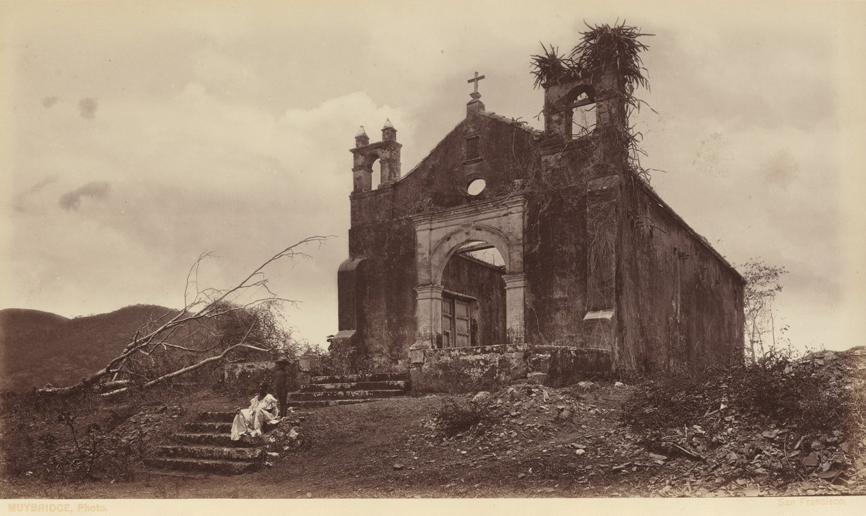 Ruins of the Church of San Miguel, Panama, 1877 by Eadweard Muybridge