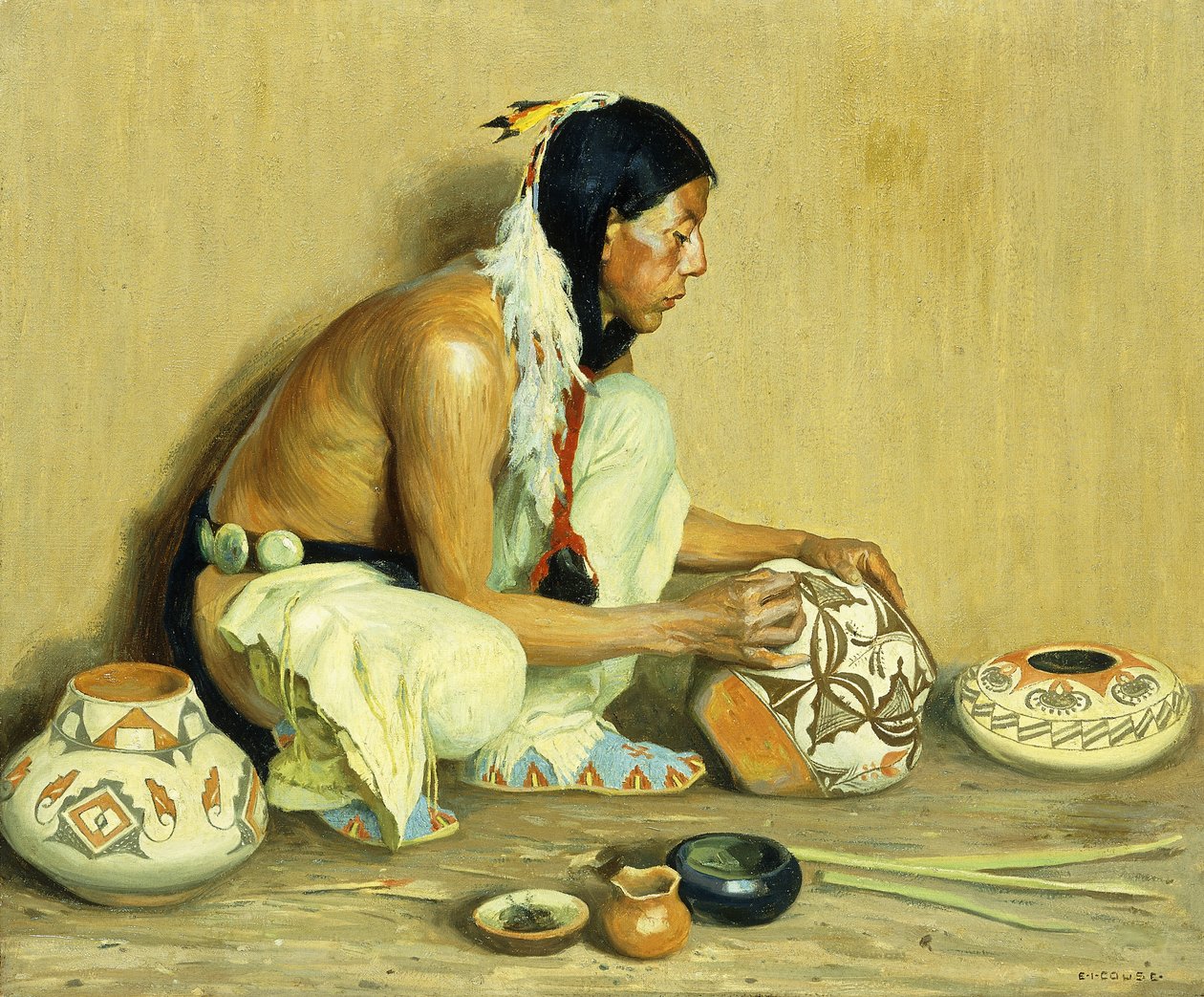 The Pottery Maker by Eanger Irving Couse