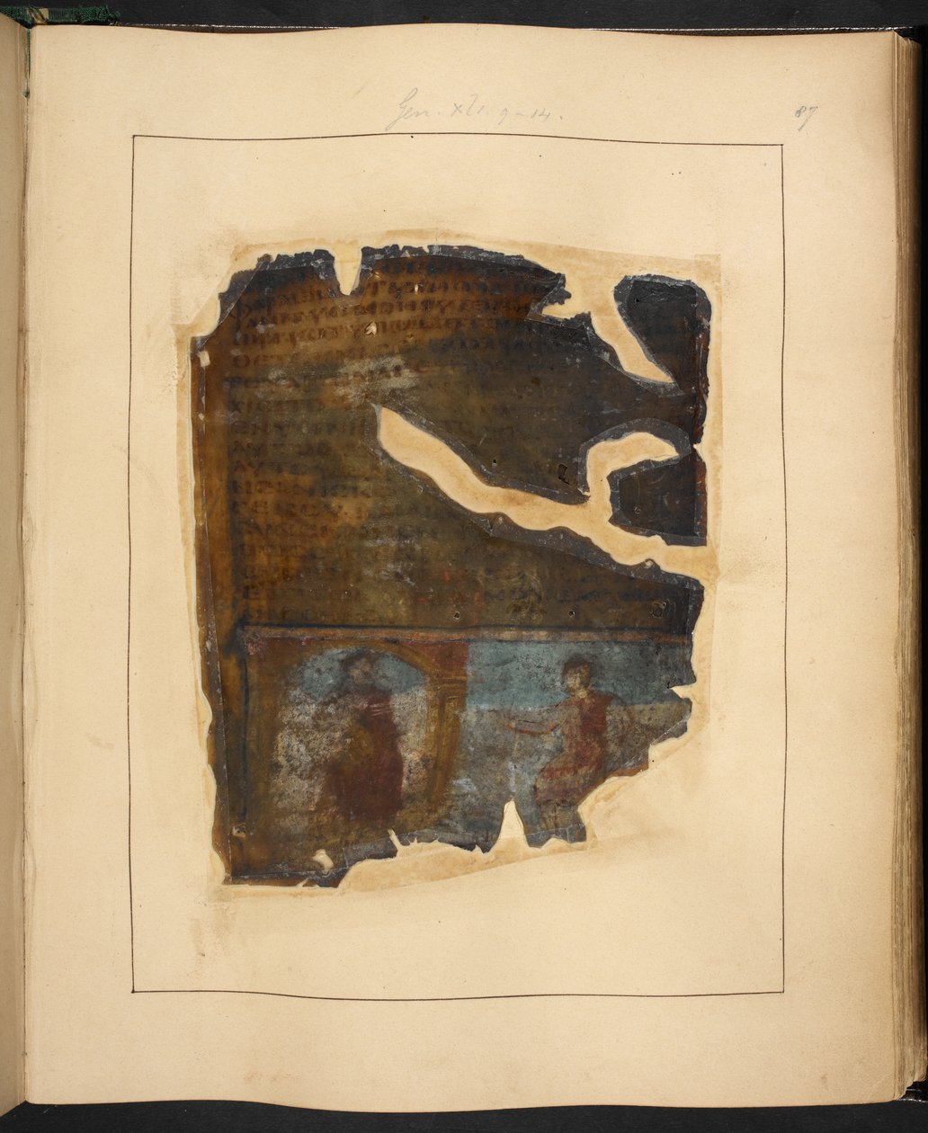 A Page from The Cotton Genesis, 5th or 6th Century by Eastern Mediterranean School