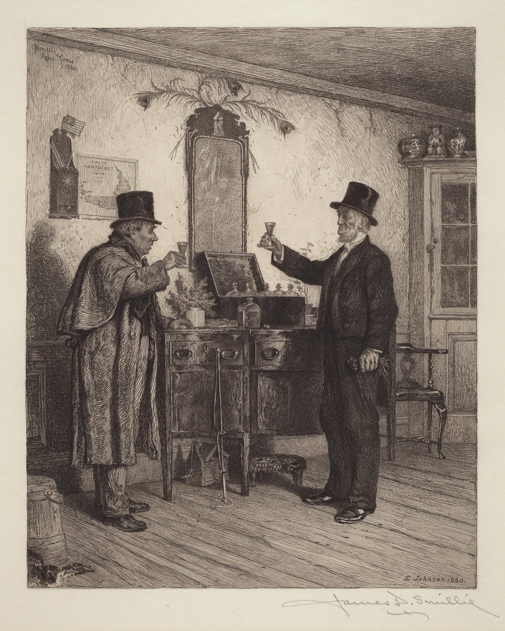 A Glass with the Squire by Eastman Johnson