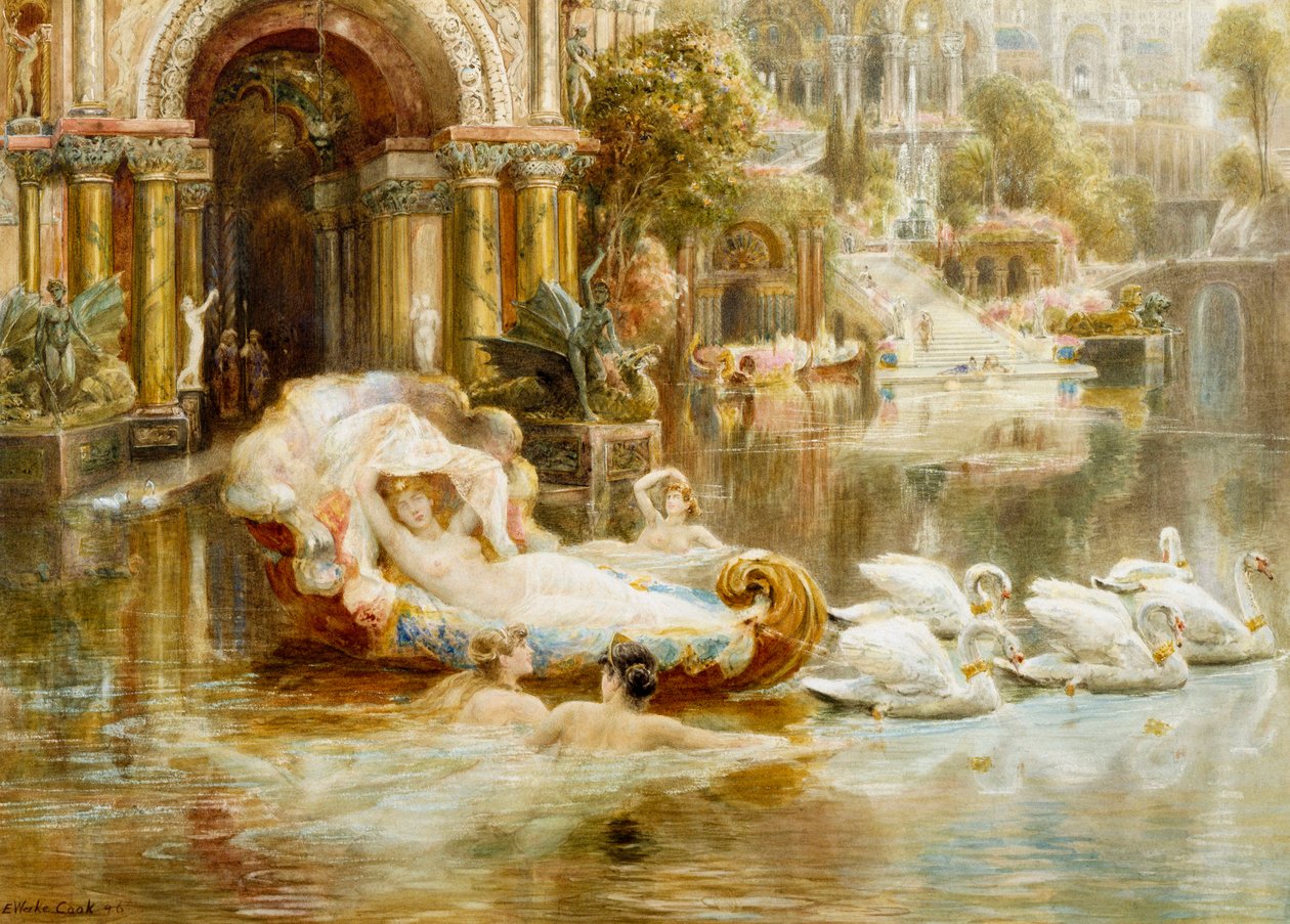 Venus and the Nymphs Accompanying Her by Ebenezer Wake Cook