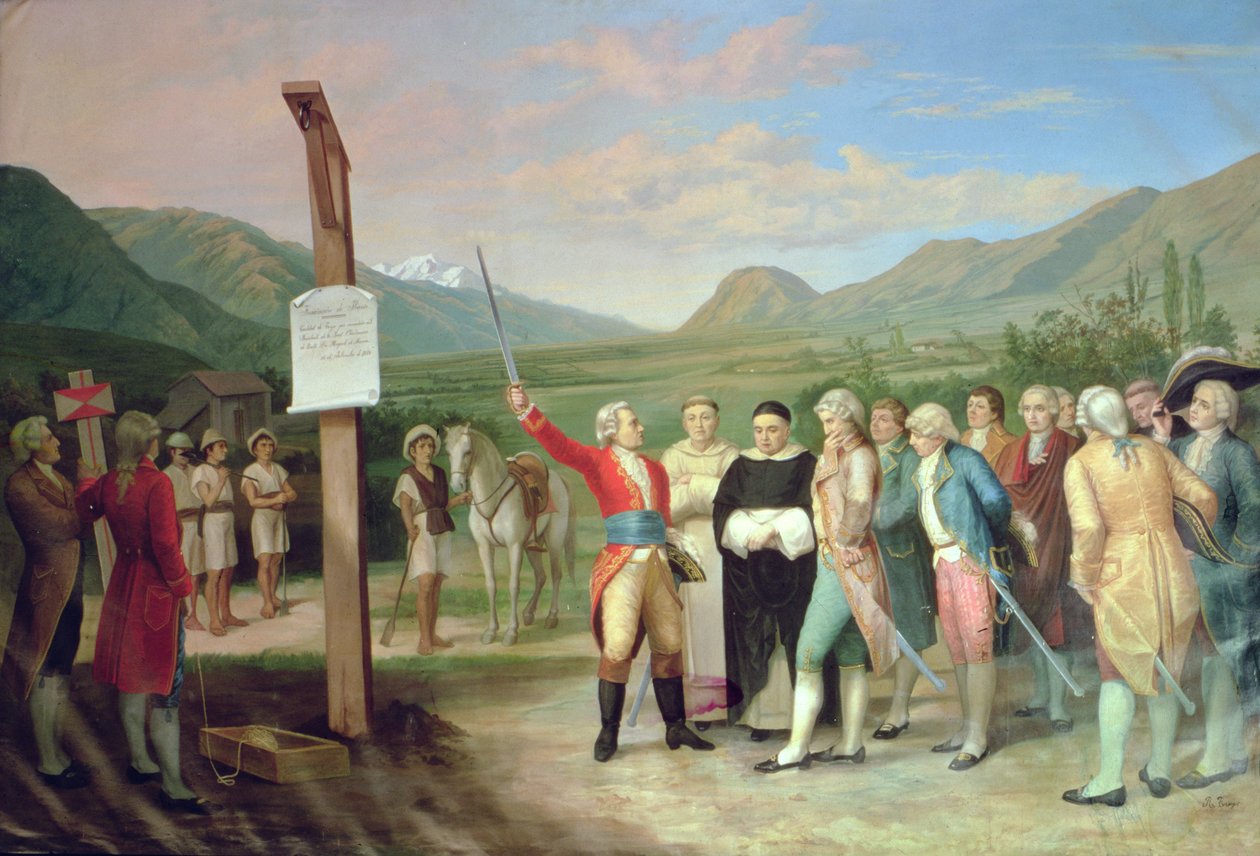 Foundation of the City of San Miguel de Ibarra in 1606 by Ecuadorian School