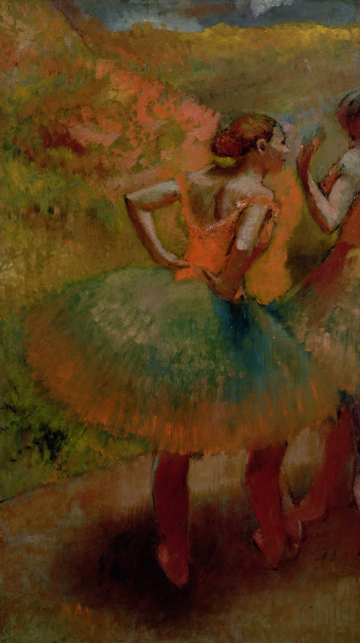 Dancers Wearing Green Skirts, c.1895 by Edgar Degas