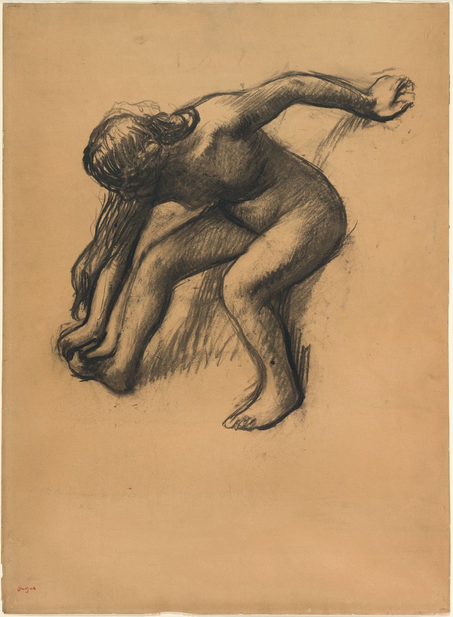 After the Bath by Edgar Degas