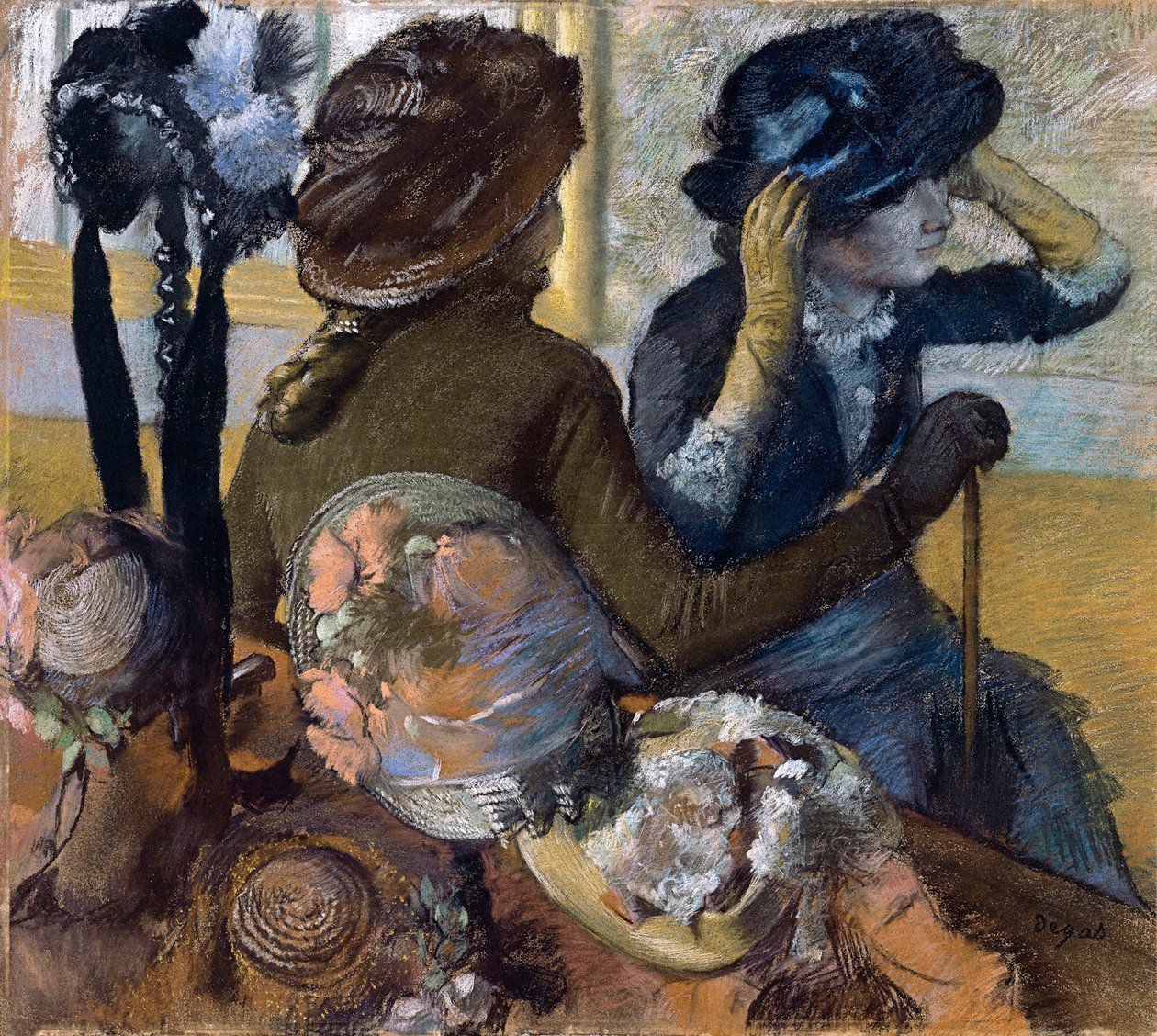 At the Milliners, 1882 by Edgar Degas