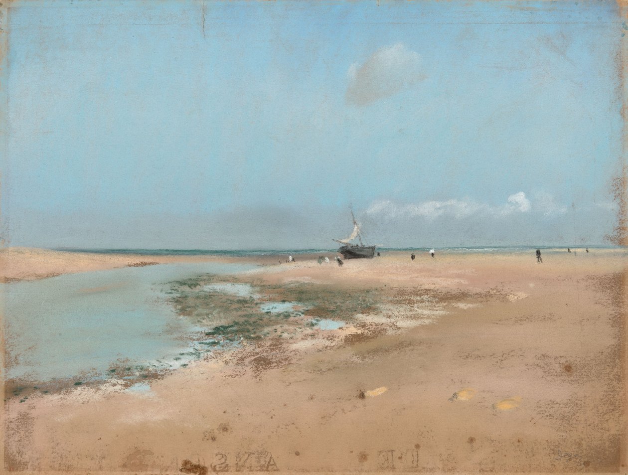 Beach at Low Tide (Mouth of the River) by Edgar Degas