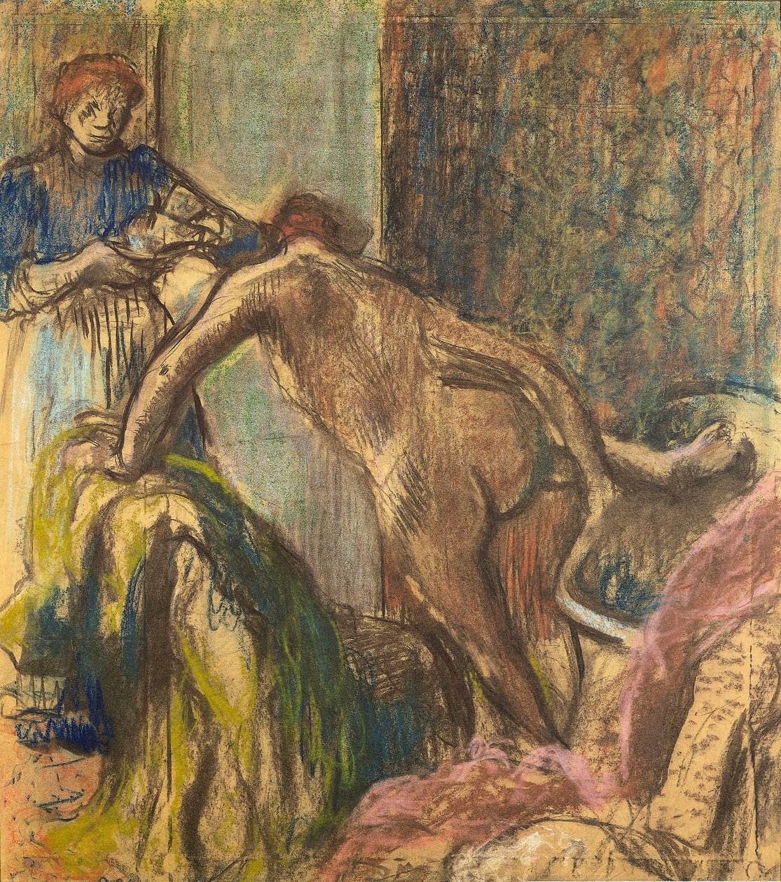 Breakfast after the Bath by Edgar Degas