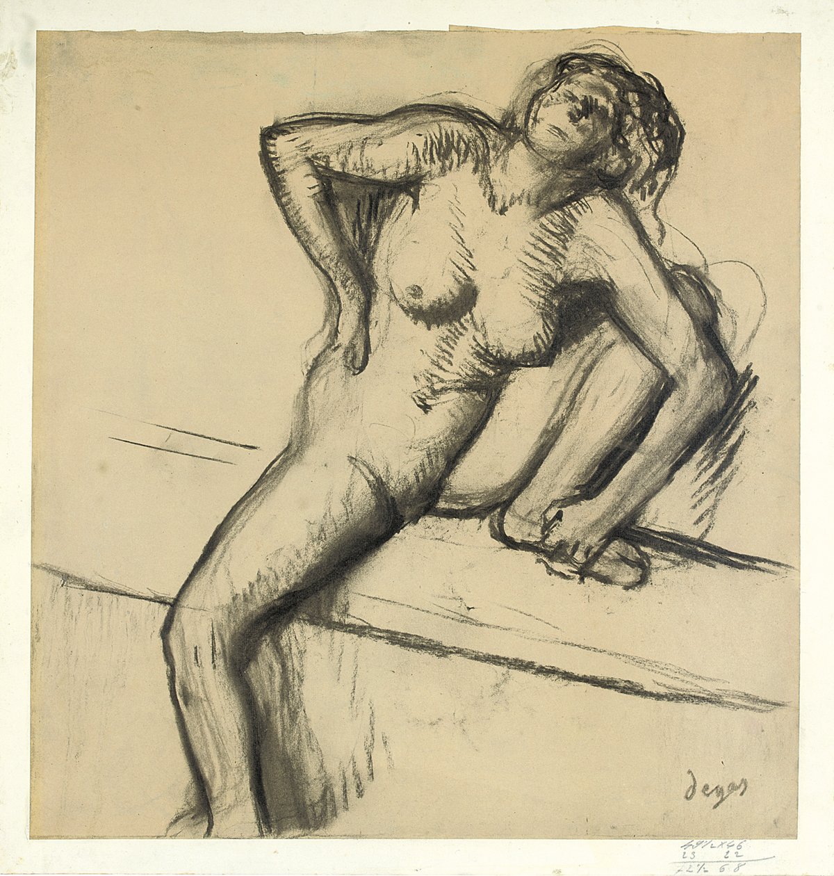 Crouching Nude by Edgar Degas