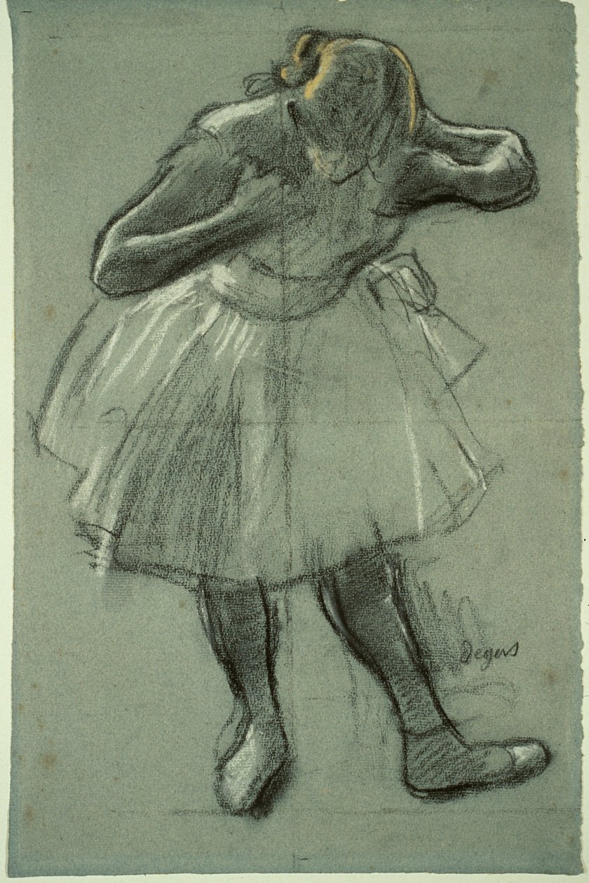 Dancer Bending Forward by Edgar Degas
