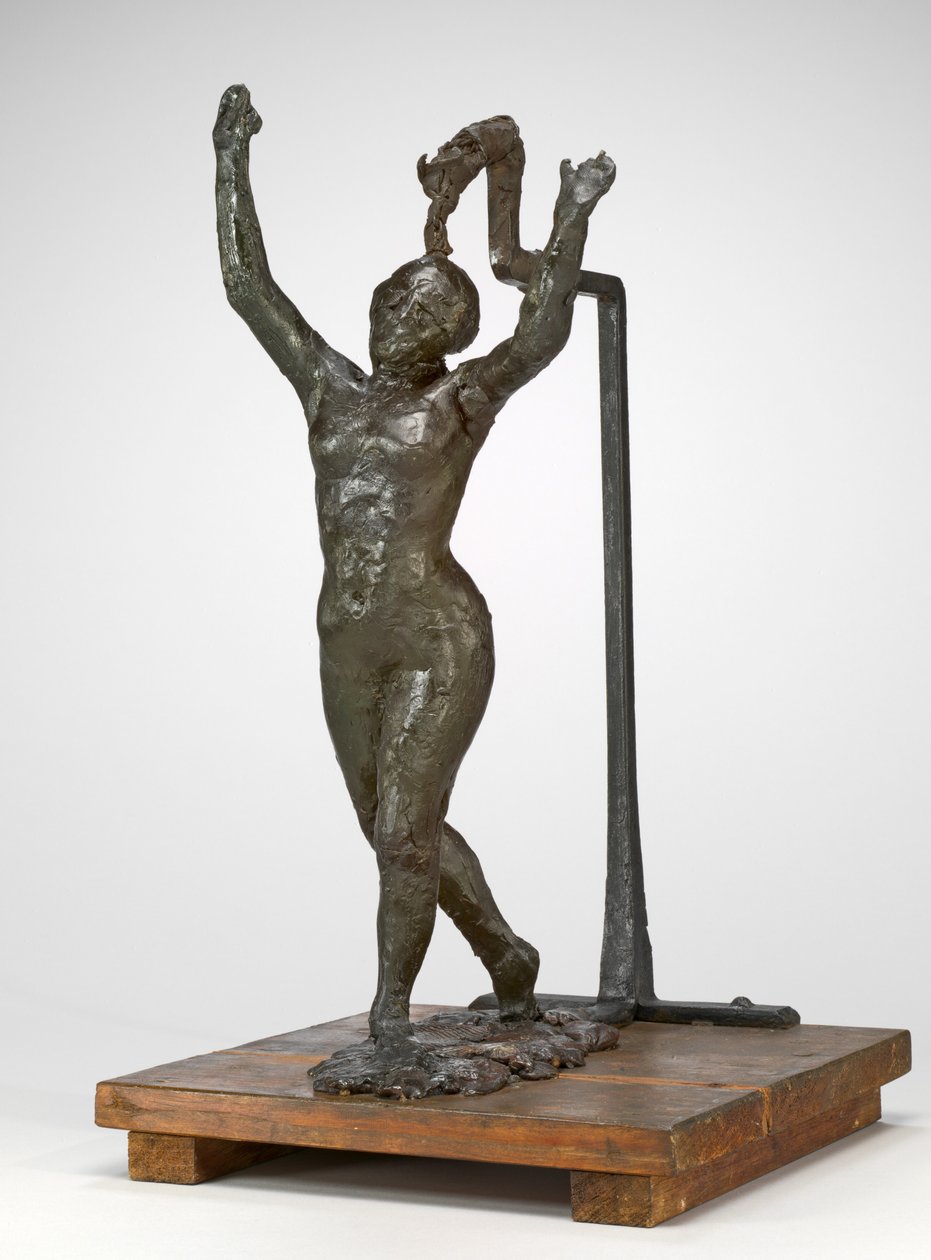 Dancer Moving Forward, Arms Raised by Edgar Degas