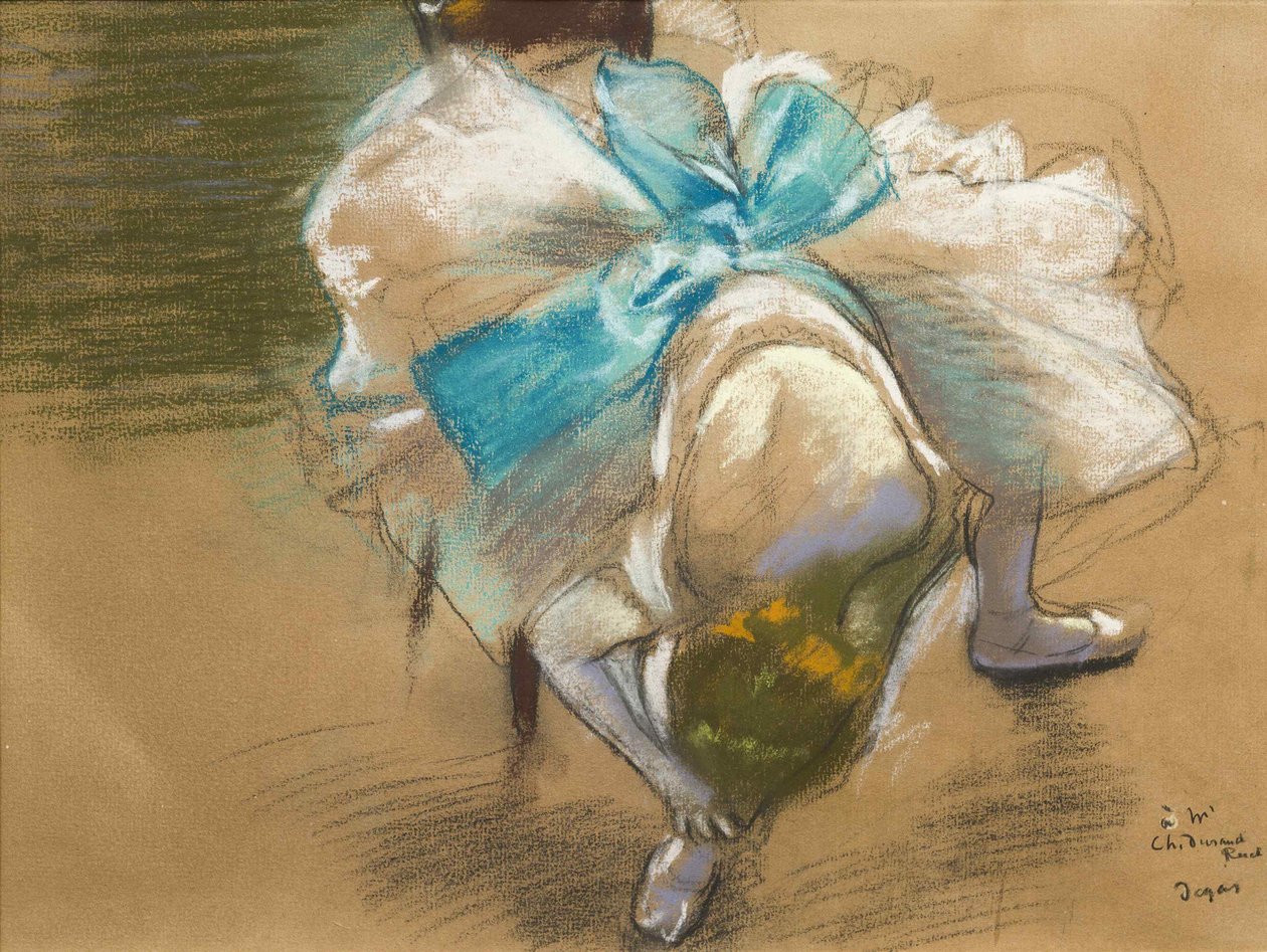 Dancer Adjusting Her Slipper by Edgar Degas