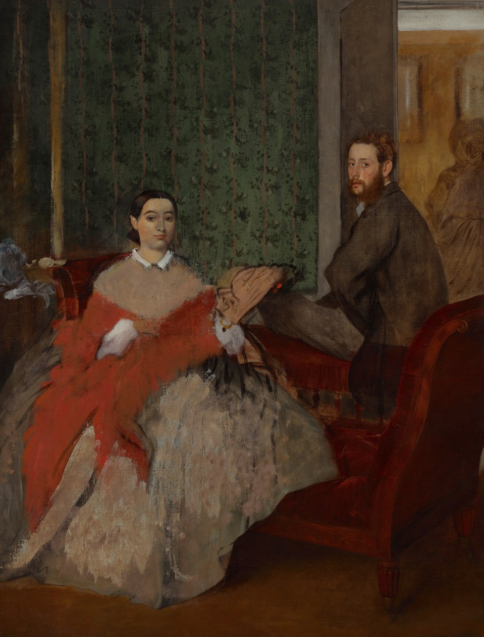 Edmondo and Thérèse Morbilli by Edgar Degas