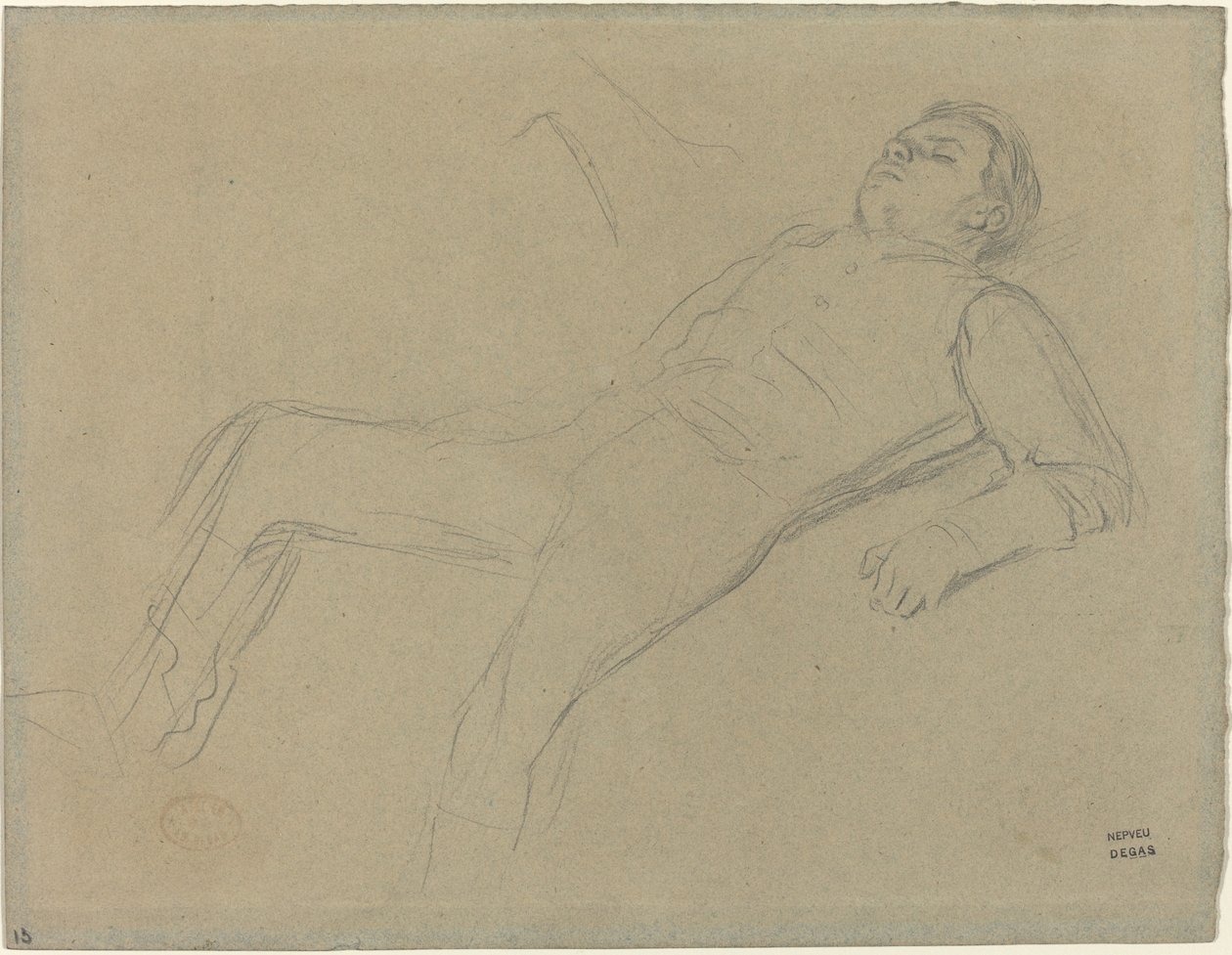 Fallen Jockey (study for "Scene from the Steeplechase: The Fallen Jockey") by Edgar Degas