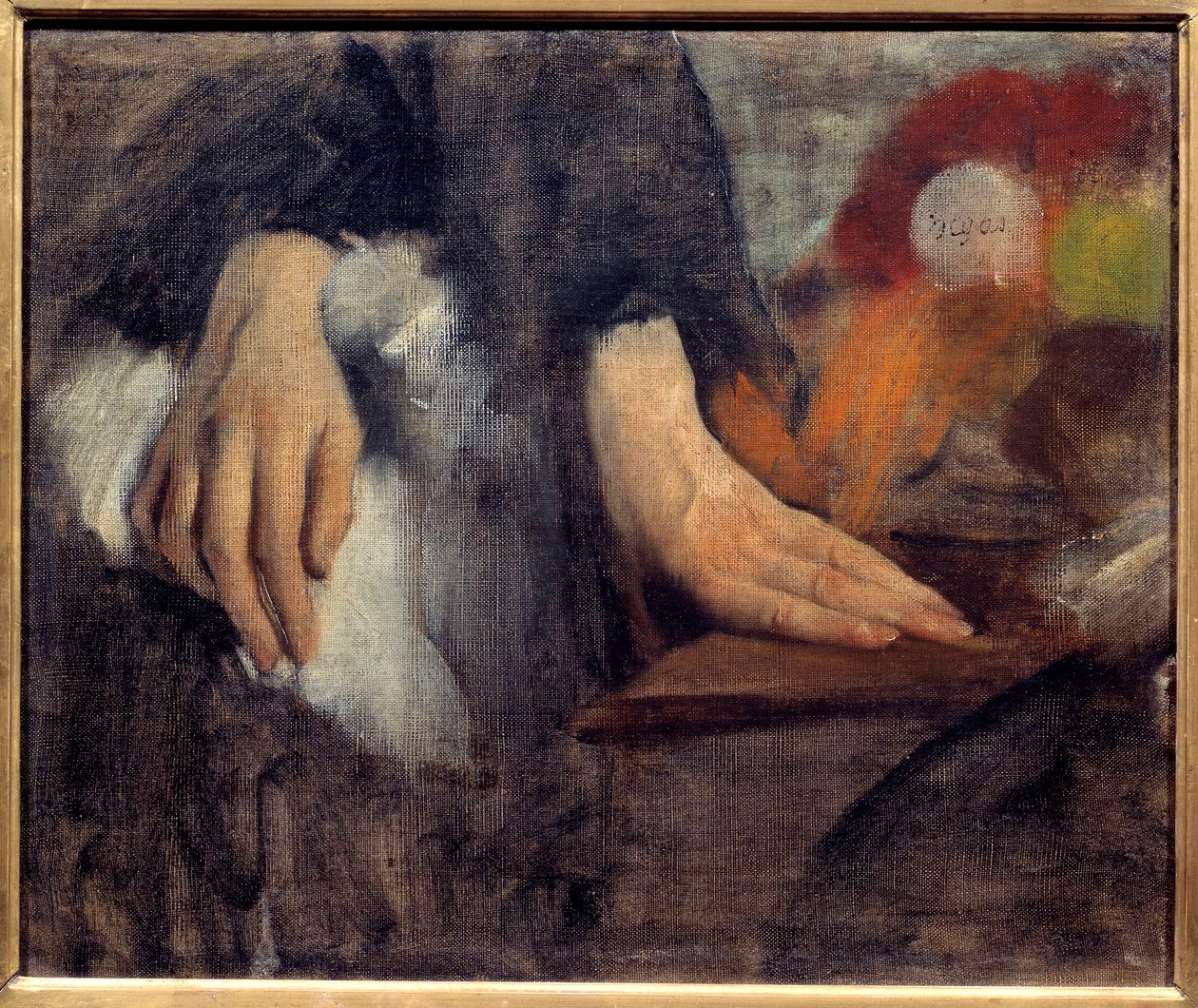 Hand study for the Bellelli family by Edgar Degas