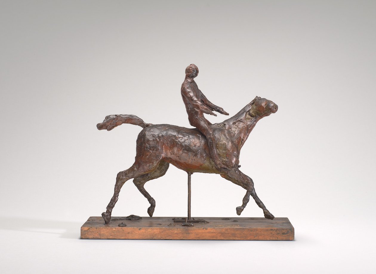 Horse Galloping, Turning the Head to the Right, the Feet Not Touching the Ground by Edgar Degas