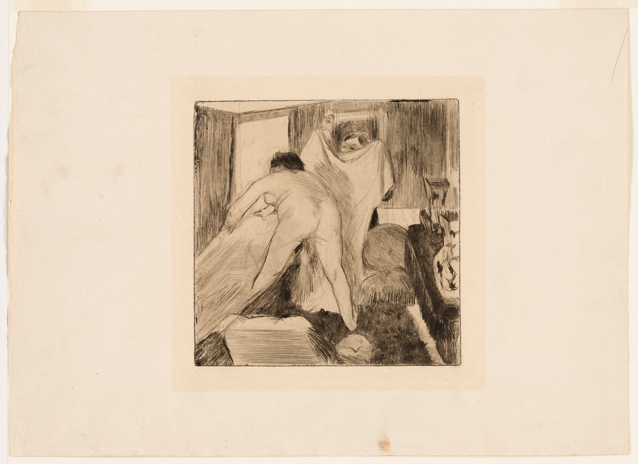 Leaving the Bath by Edgar Degas