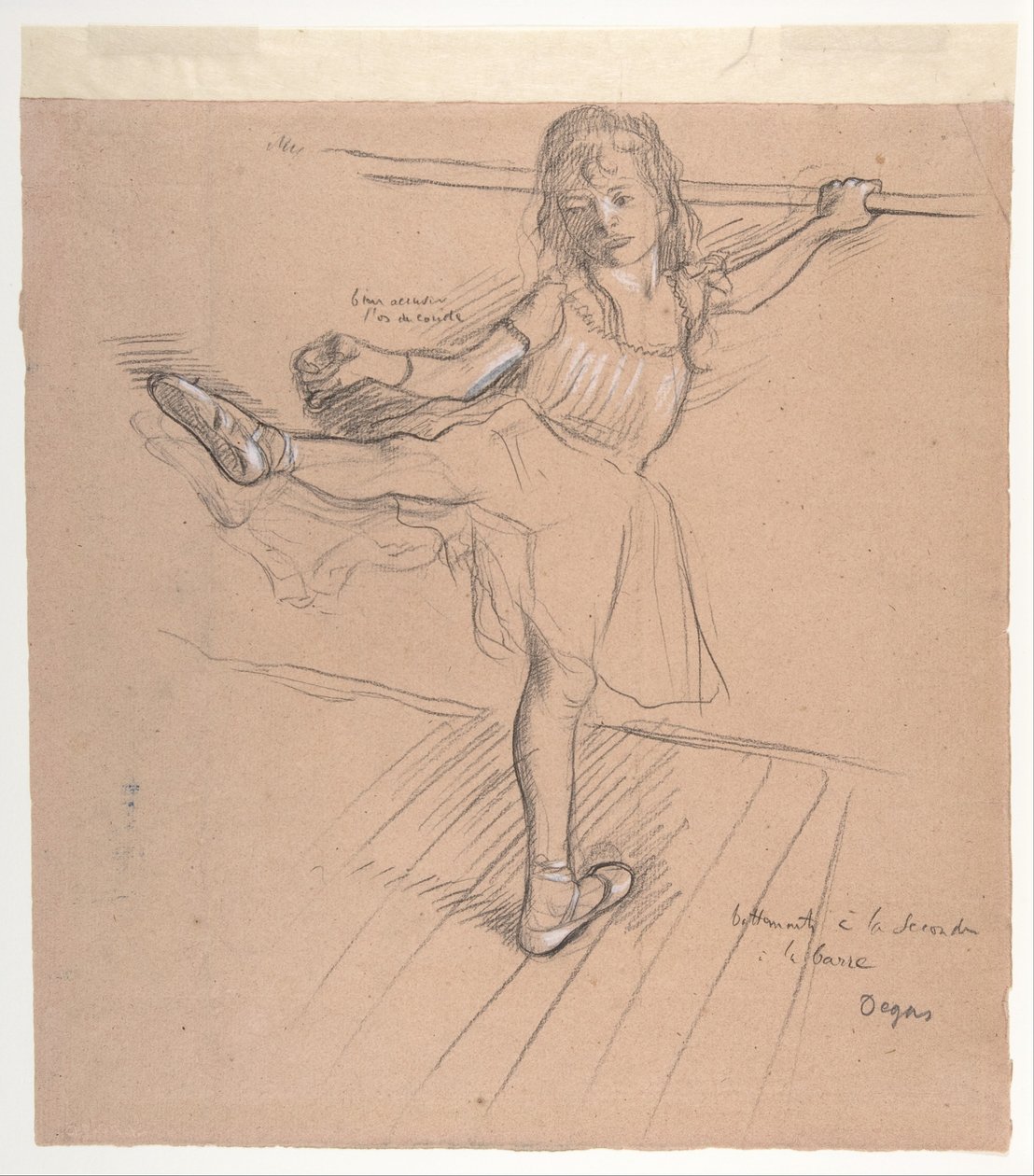 Little Girl Practicing at the Bar by Edgar Degas