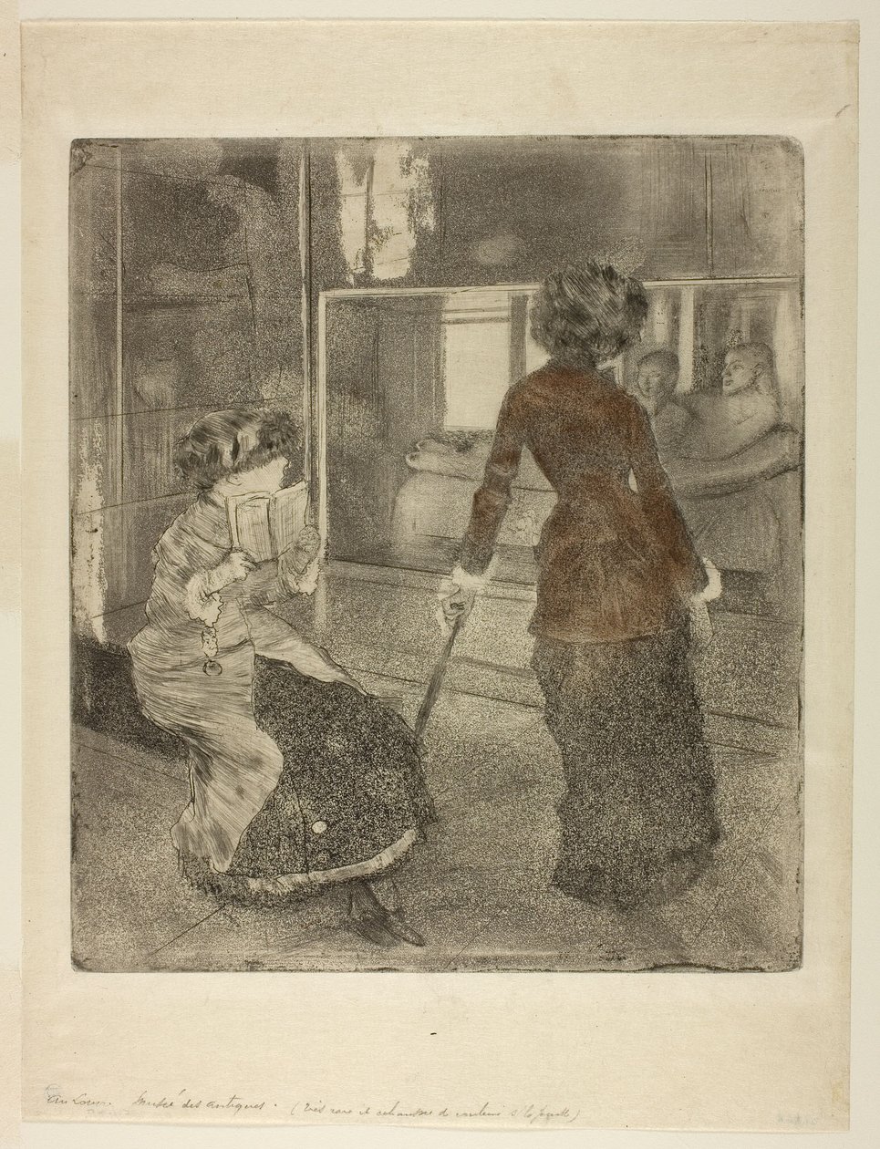 Mary Cassatt at the Louvre: The Etruscan Gallery by Edgar Degas
