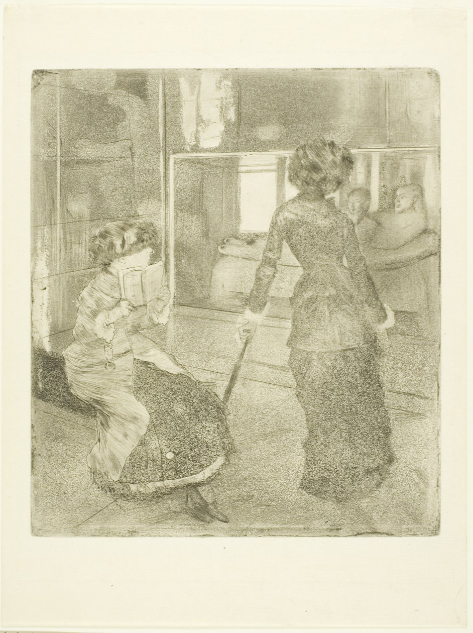 Mary Cassatt at the Louvre: The Etruscan Gallery by Edgar Degas