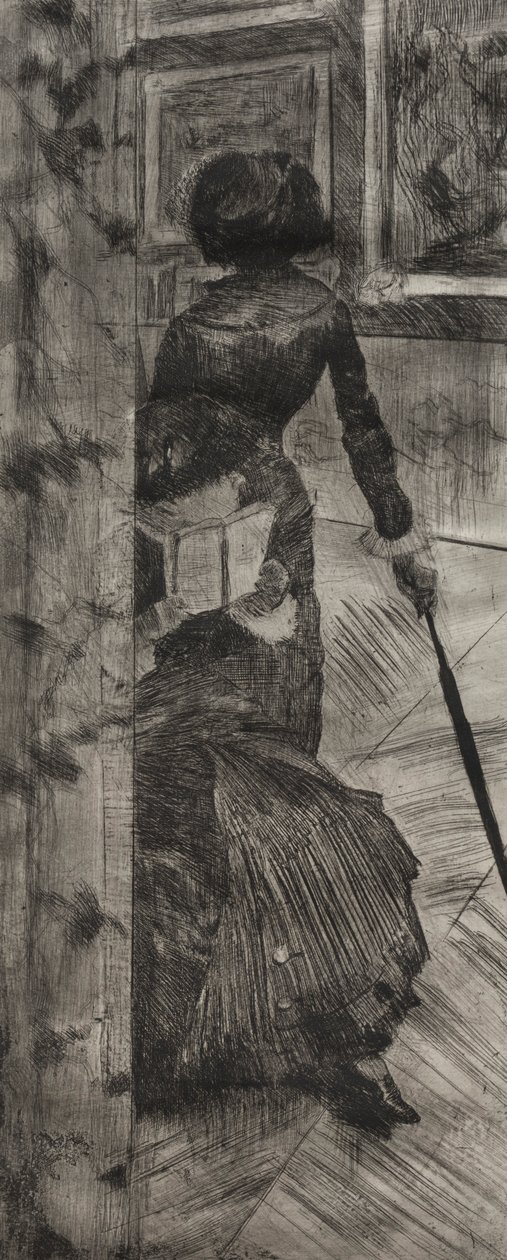 Mary Cassatt at the Louvre: The Paintings Gallery, 1879-1880 by Edgar Degas