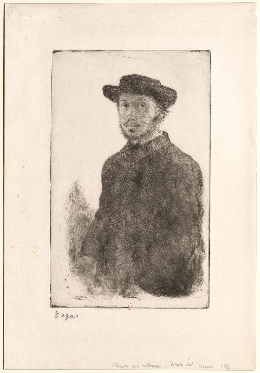 Portrait of Degas by Edgar Degas