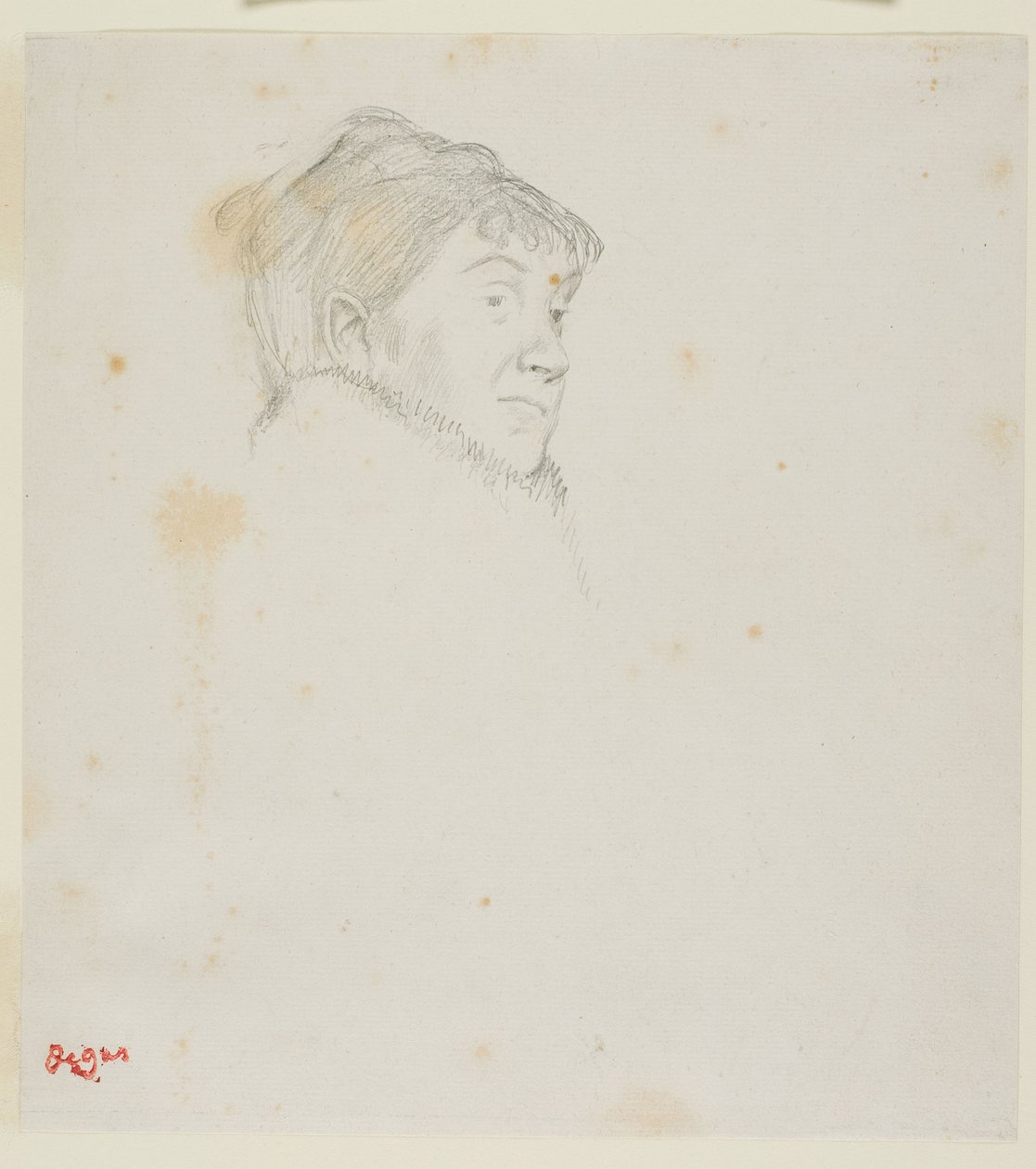 Portrait of Madame Dietz-Monnin (formerly Head of a Woman) by Edgar Degas