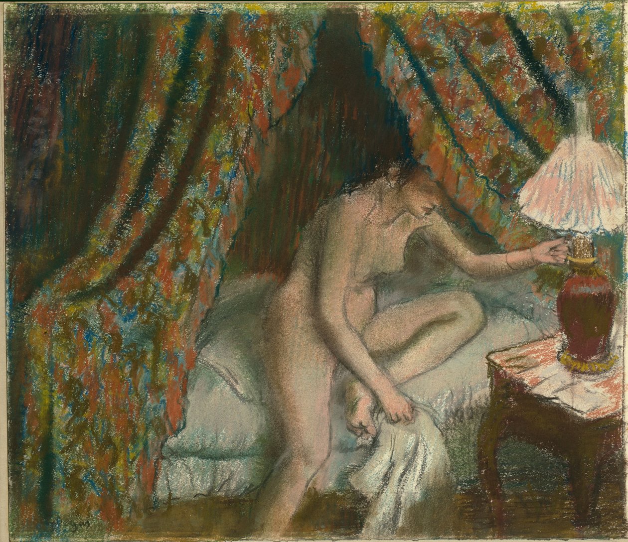 Retiring by Edgar Degas