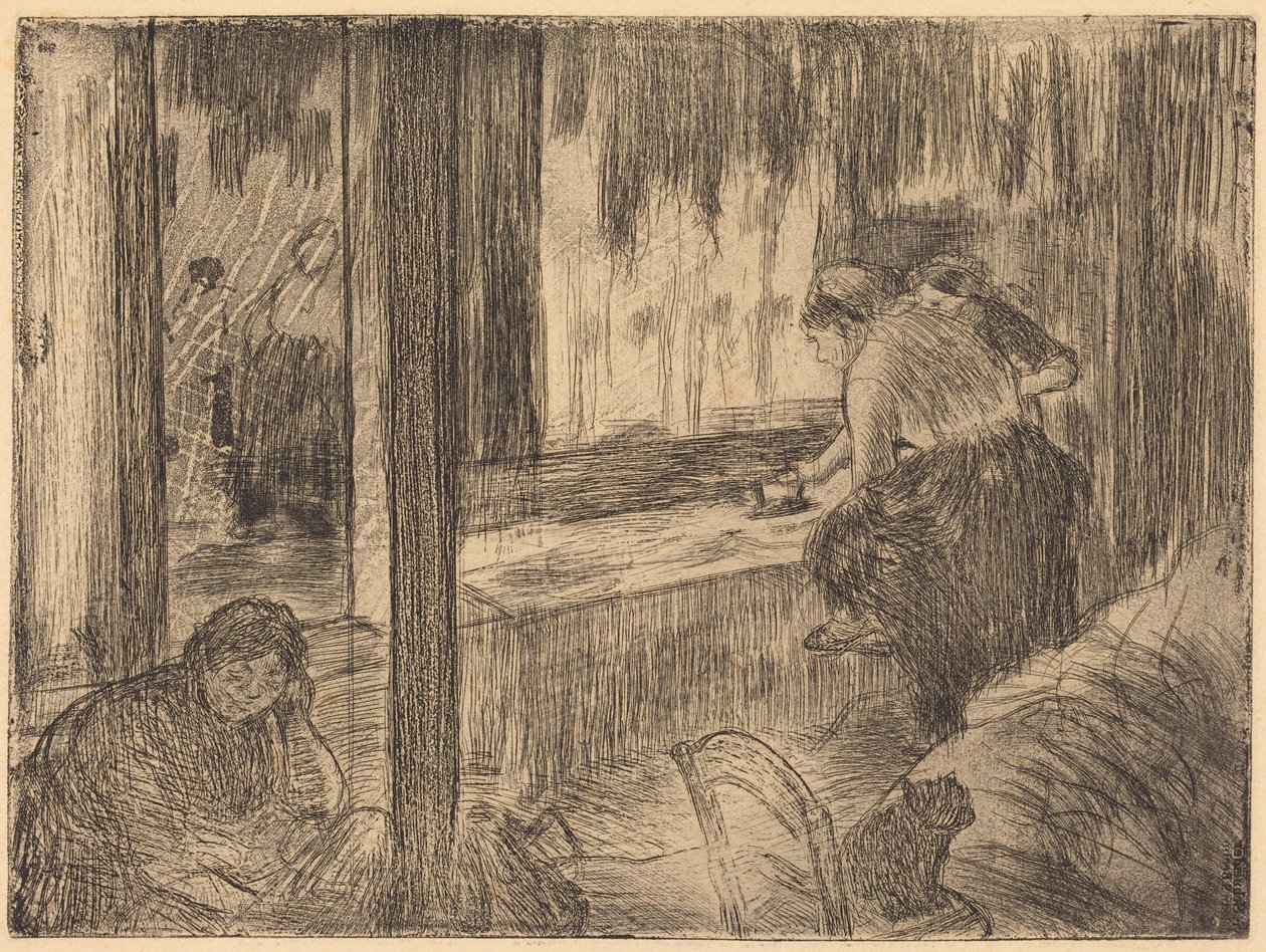 The Laundresses by Edgar Degas