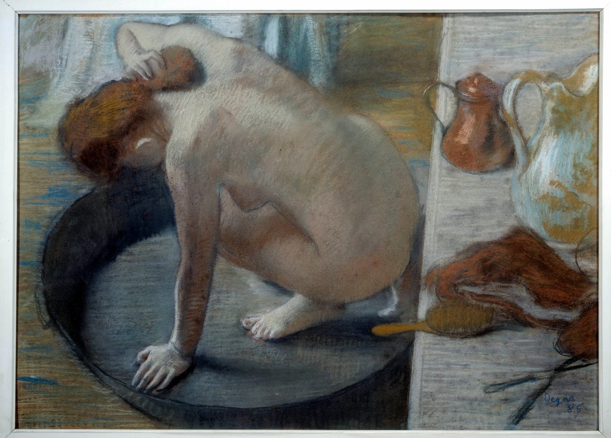 The Pastel tub by Edgar Degas