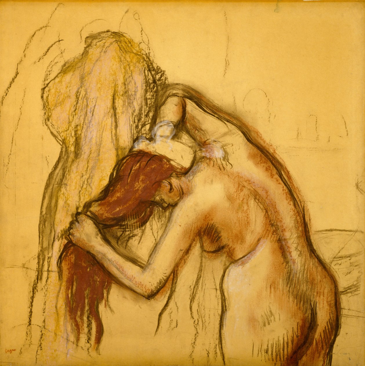 Woman Drying Herself, c.1905 by Edgar Degas