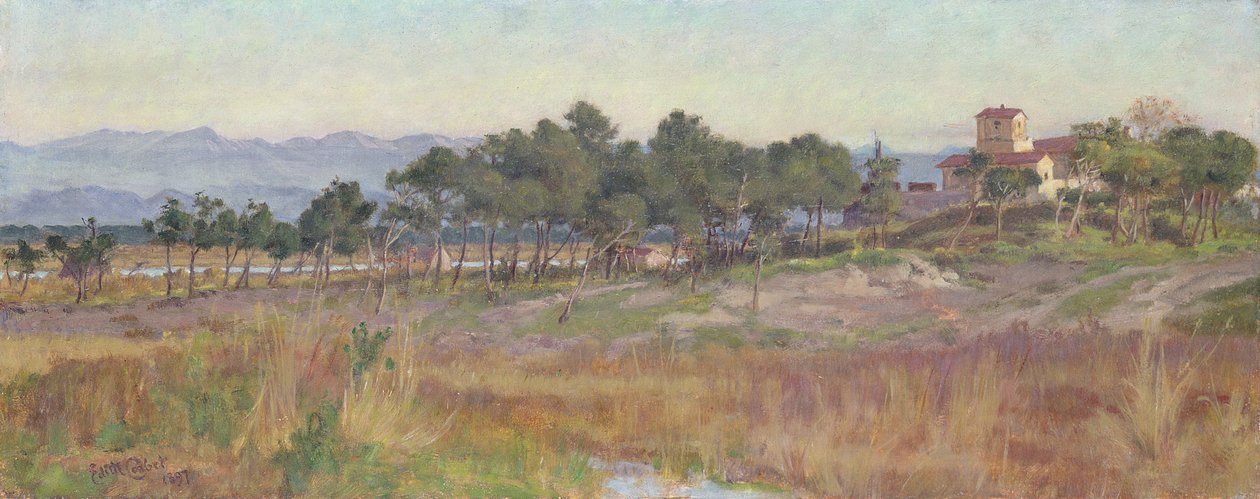 In Tuscany, 1897 by Edith Ridley Corbet: Fine art print