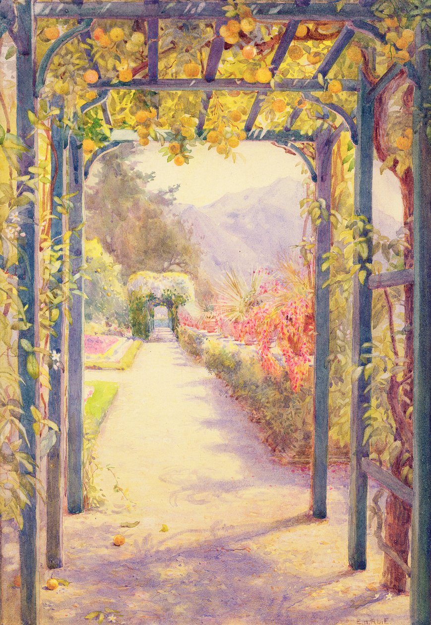 An Italian Pergola by Edith Helena Adie