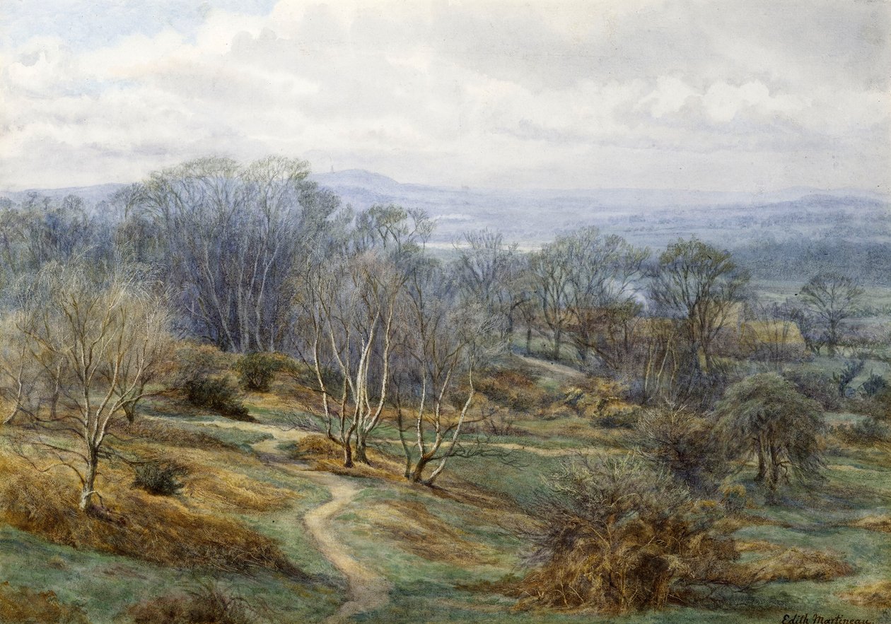 Hampstead Heath Looking Towards Harrow on the Hill, 1880 by Edith Martineau