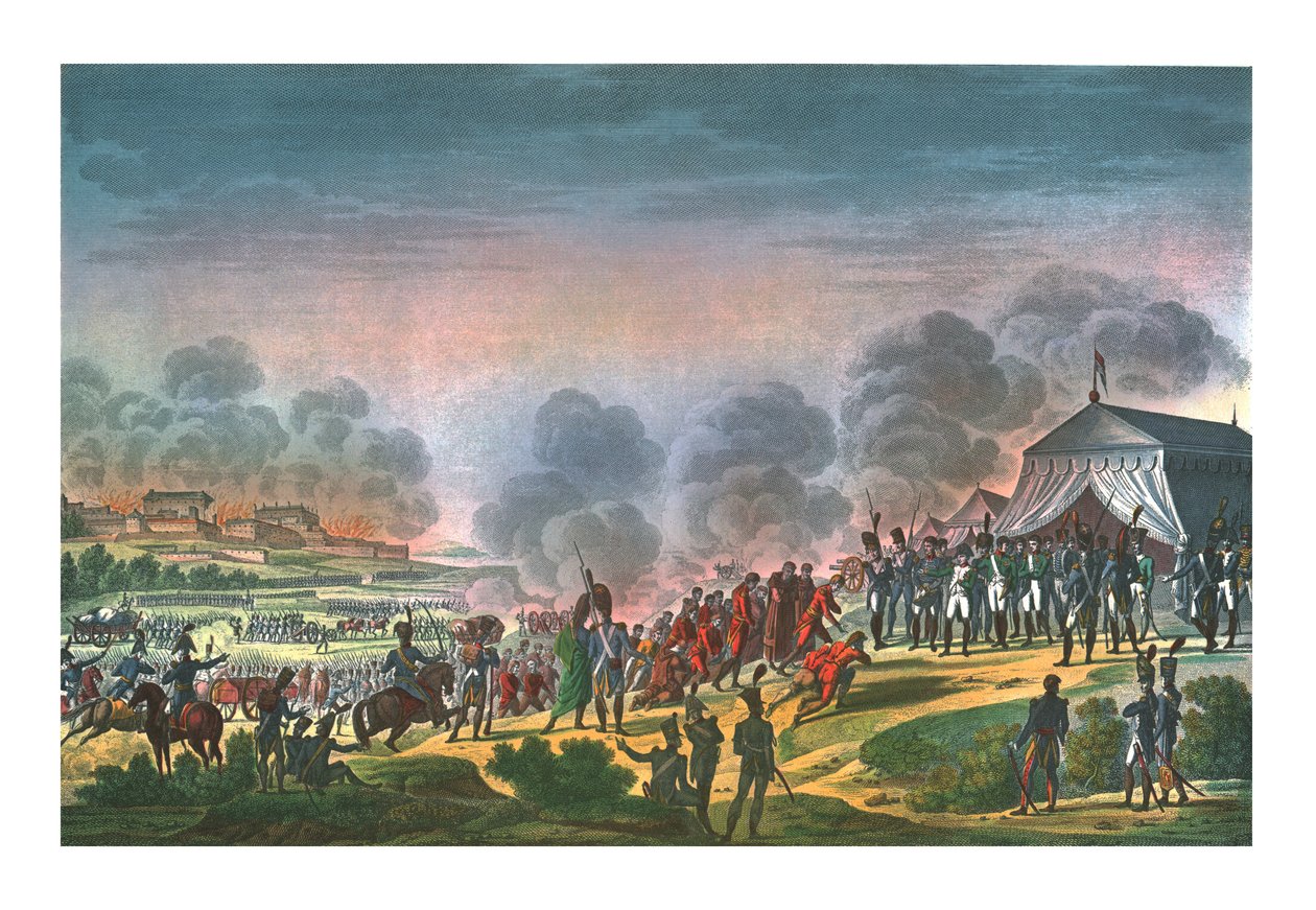 Bombardment of Madrid, 4 December 1808, c1850 by Edme Bovinet