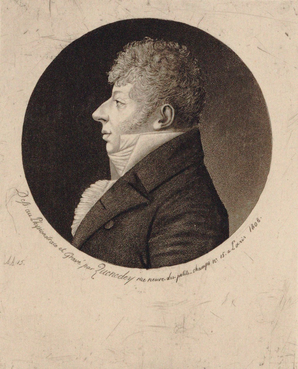 Portrait of the Violinist and Composer Jean Nicolas Auguste Kreutzer by Edme Quenedey
