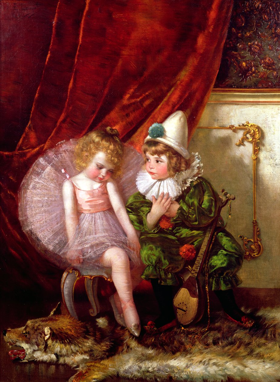 Pierrot and Pierrette by Edmond Louyot