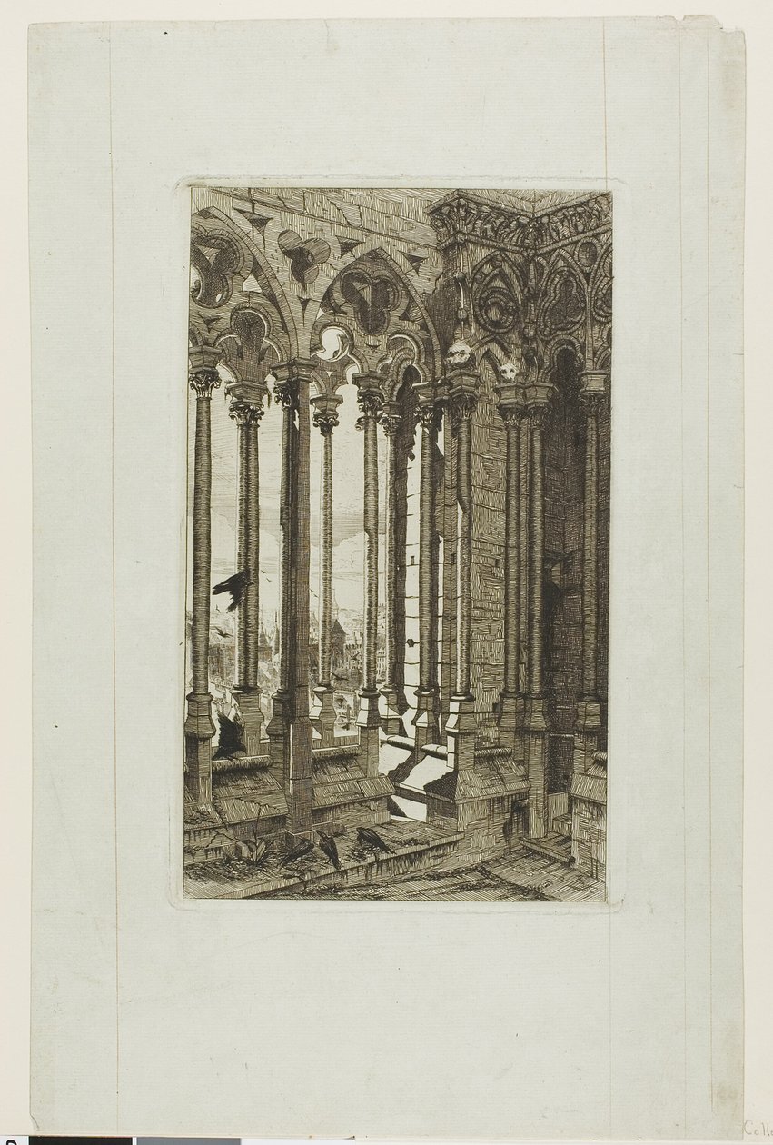 The Gallery of Notre-Dame, Paris by Edmond Gosselin