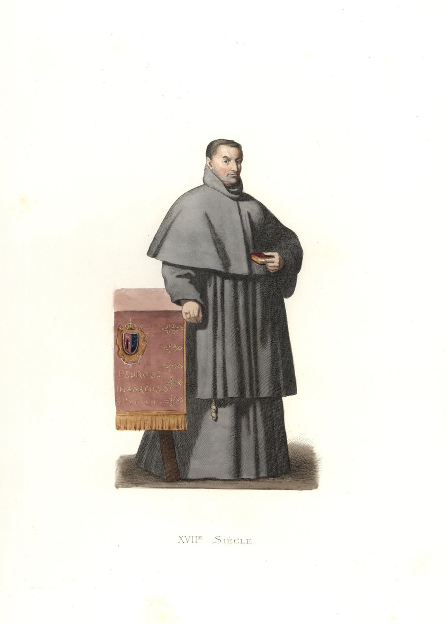 Pedro de Urbina, Archbishop of Seville, Spain by Edmond Lechevallier Chevignard