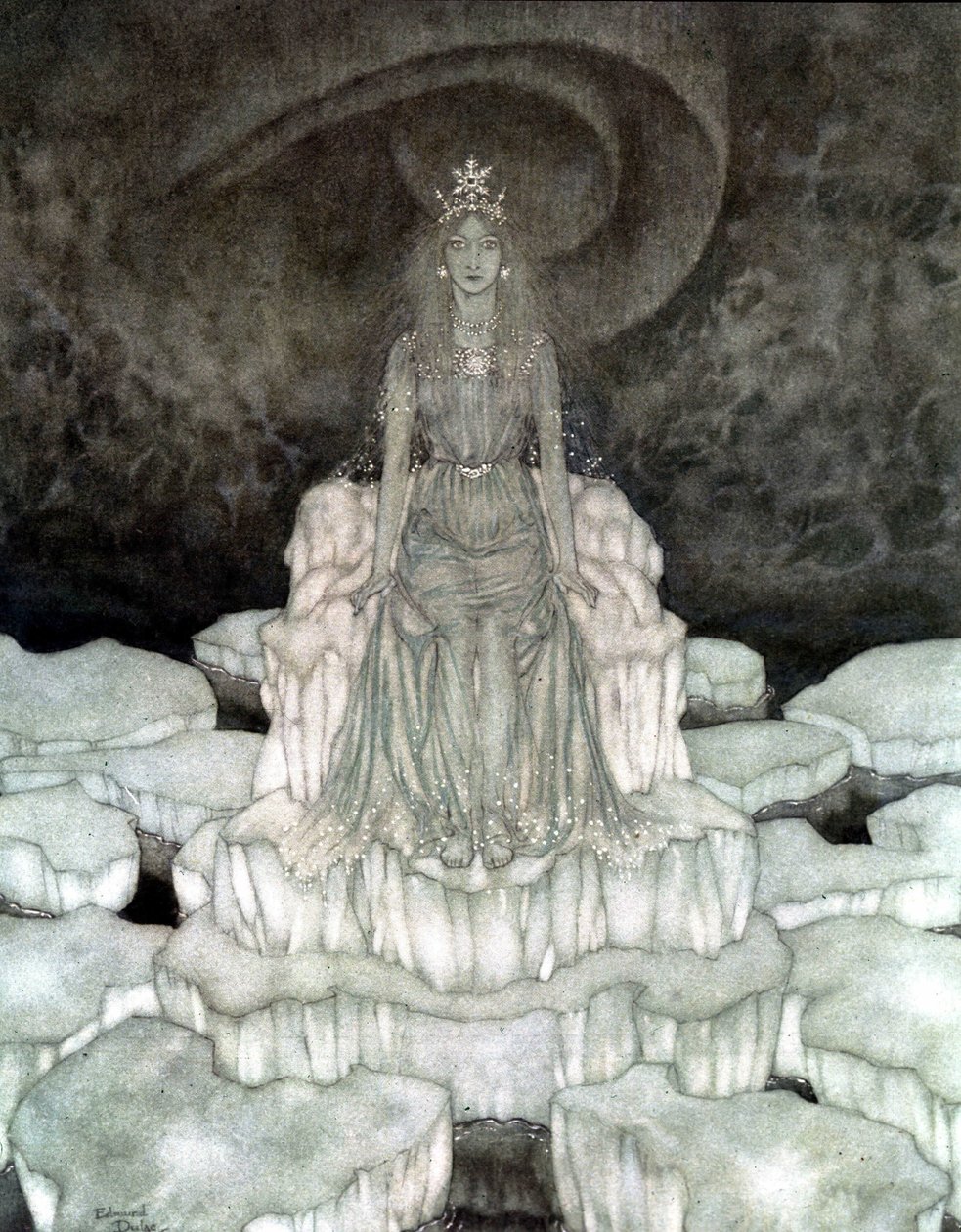 The Snow Queen in Majesty by Edmund Dulac: Fine art print