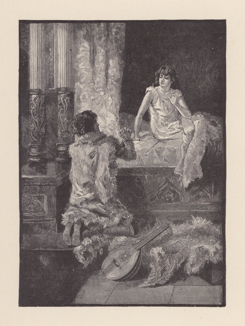 Illustration for The Eve of St Agnes by John Keats by Edmund Henry Garrett