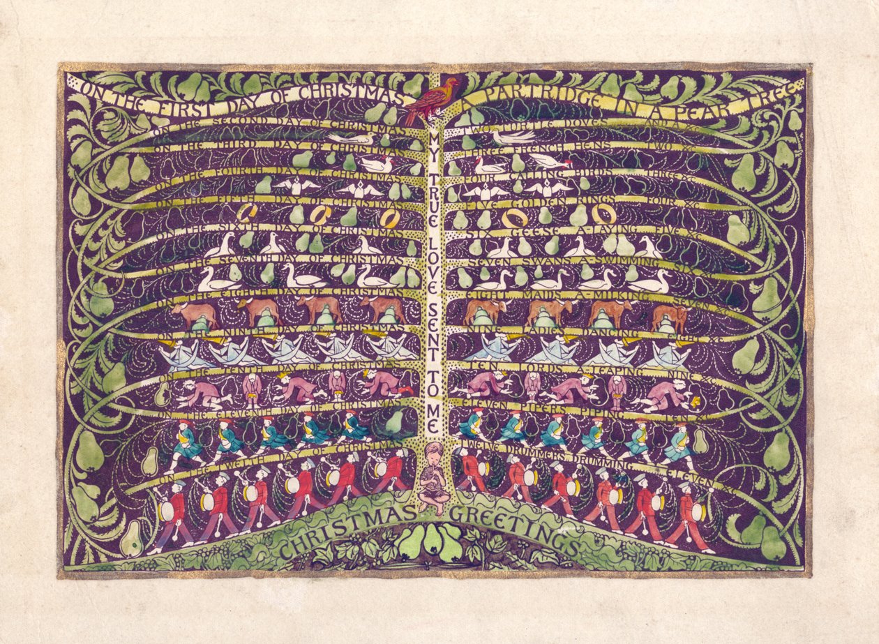 On the first day of Christmas, c.1935 by Edmund Hunter