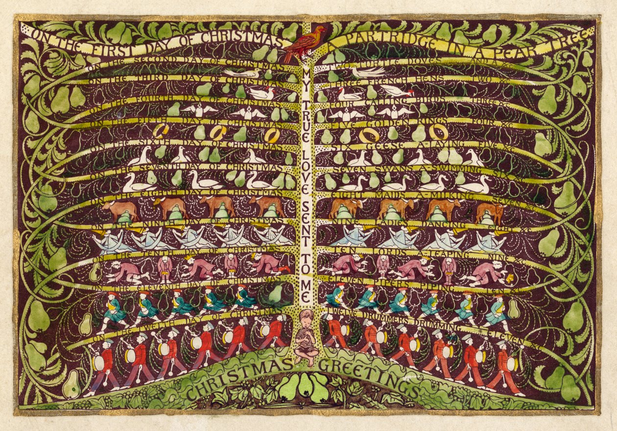 On the first day of Christmas, c.1935 by Edmund Hunter