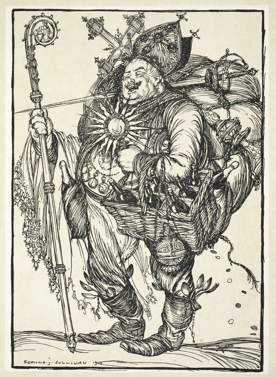 Herr Michel ADC, to the Crown Prince on his return from the Promised Land, illustration from The Kaiser