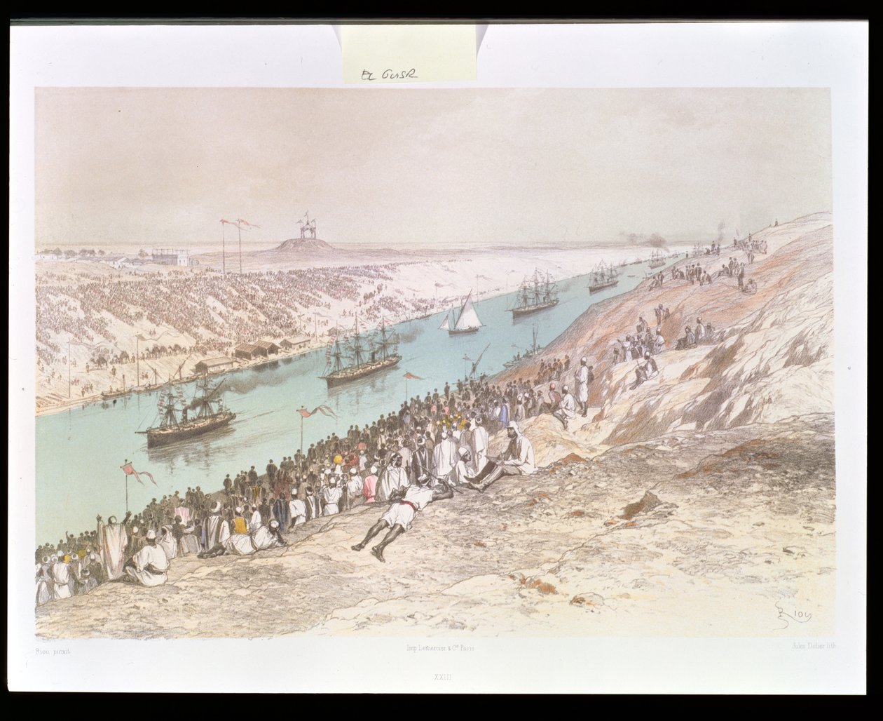 The Inauguration Procession of the Suez Canal at El-Guisr in 1865, from 
